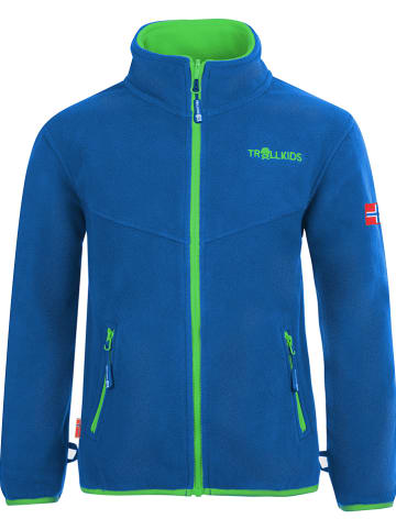 Trollkids Fleece vest "Oppdal XT" groen/blauw
