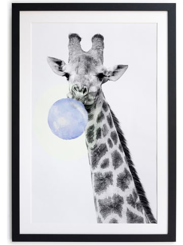 Little nice things Druk artystyczny "Giraffe" w ramce - 30 x 40 cm