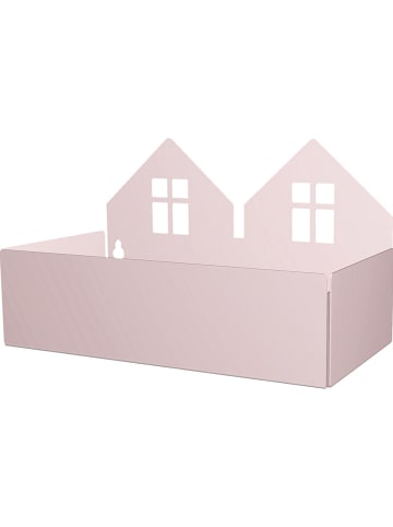 Roommate Wandregal "Twin House" in Rosé - (B)22 x (H)13 x (T)11 cm