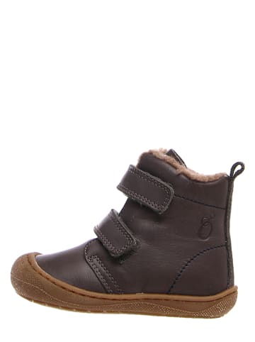 Lamino Leder-Boots in Grau