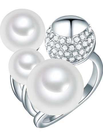 Perldesse Ring met parels en edelstenen