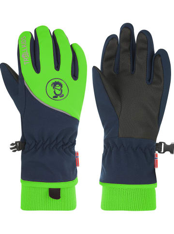Trollkids Functionele handschoenen "Trolltunga" donkerblauw/groen