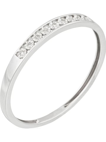 DIAMANTA Witgouden ring "Romantic love" met diamanten