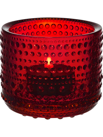 Iittala Windlicht "Kastehelmi" rood - Ø 6,5 cm