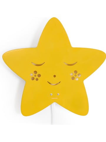 Roommate Wandlamp "Star" geel - (B)30 x (H)29 cm
