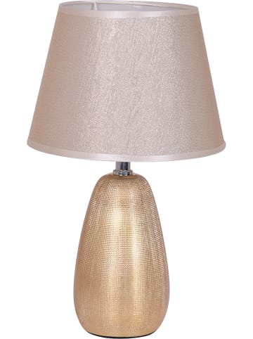 Näve Tafellamp "Simply Ceramics" goudkleurig - (H)37 cm