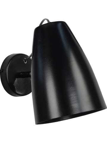 Tosel Lampa ścienna "Larsen" w kolorze czarnym - 14,5 x 25 cm