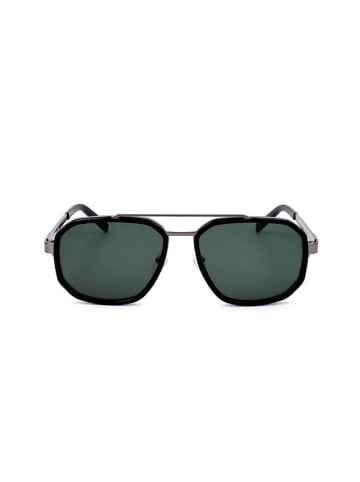 Karl Lagerfeld Damskie okulary przeciwsłoneczne w kolorze srebrno-zielono-czarnym