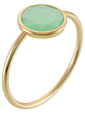 OR ÉCLAT Gouden ring "Aliyan" met jade