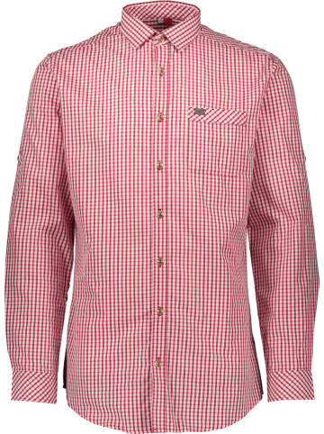 Spieth & Wensky Trachtenhemd "Kanu" in Rot/ Weiß