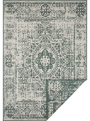 NORTHRUGS Dwustronny dywan "Danao" w kolorze zielono-kremowym