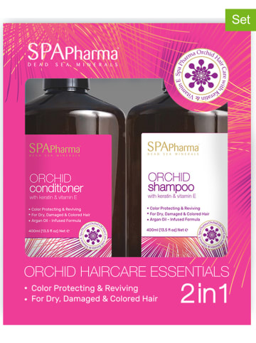 Spa Pharma by Arganicare 2-częściowy zestaw do pielęgnacji włosów "Orchid Oil" - po 400 ml