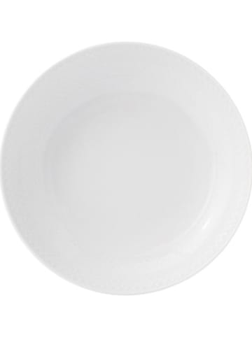 LYNGBY Dinerbord "Rhombe" wit - Ø 20 cm