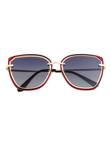Bertha Damskie okulary przeciwsłoneczne "Rylee" w kolorze złoto-czerwonym