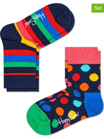 Happy Socks 4-delige set: sokken "Stripes and Dots" meerkleurig