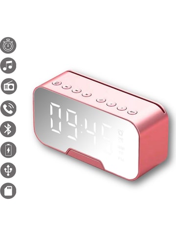 Evetane 2-in-1 Bluetooth-radiowekker roségoudkleurig