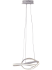 Näve Ledhanglamp "Odrive" zilverkleurig/wit - Ø 56 cm