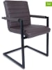 Lifa Living 2-delige set: swingstoelen "Adelaide" bruin - (B)45 x (H)84 x (D)54 cm