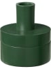 Broste Copenhagen Świecznik "Box" w kolorze zielonym - wys. 9,5 x Ø 8 cm