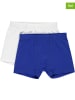 Lamino 2-delige set: boxershorts blauw/wit