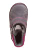 Richter Shoes Leder-Winterboots in Grau/ Pink