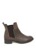 Abril Flowers Leder-Chelsea-Boots in Taupe