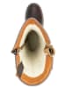 Leder-Stiefel "Claypole" in Braun