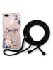 Evetane Case mit Handykette für iPhone 7 Plus/ 8 Plus in Transparent/ Blau/ Rosa