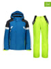 CMP 2-delige ski-/snowboardoutfit blauw/groen