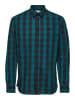 SELECTED HOMME Koszula "Madrid" - Regular fit - w kolorze niebiesko-czarnym
