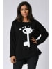 Plus Size Company Sweatshirt "Bonnie" zwart