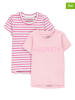 ESPRIT 2-delige set: shirts roze/lichtroze