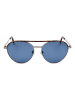 Polaroid Herren-Sonnenbrille in Silber-Braun/ Blau