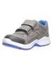 Lurchi Leder-Sneakers "Mobo" in Grau/ Blau