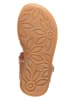Kmins Leder-Sandalen in Apricot
