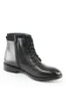 Manoukian Leder-Ankle-Boots "Romane" in Schwarz