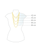 Elli Vergold. Halskette mit Anhängern - (L)45 cm