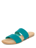 Lionellaeffe Leren slippers turquoise
