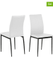 AC Design 4-delige set: eetkamerstoelen "Demina" wit - (B)43,5 x (H)92 x (D)53 cm