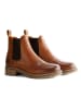 TRAVELIN' Leder-Chelsea-Boots "Skjern" in Cognac