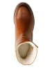 Leren boots "Vartae" cognackleurig