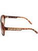 Damen-Sonnenbrille in Braun/ Hellbraun