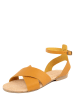 Lionellaeffe Leren sandalen geel