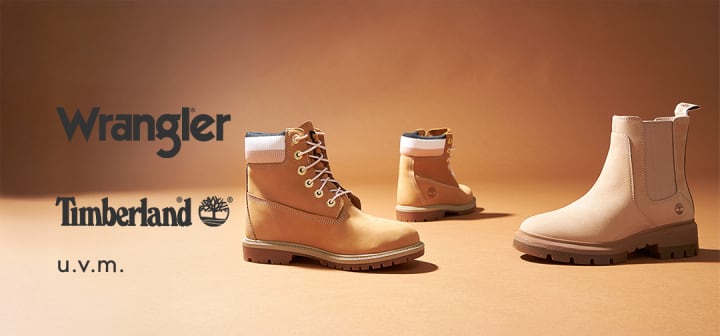 Timberland, CAT, Wrangler