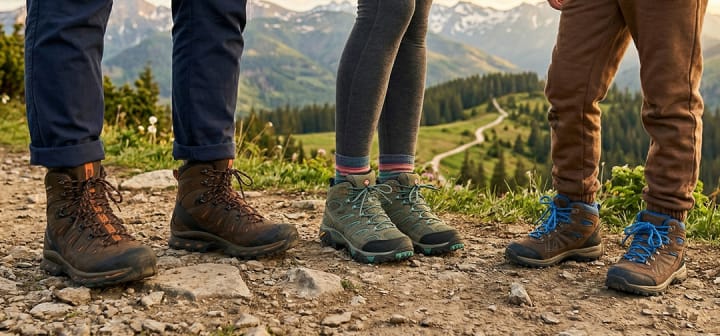 Wandelschoenen voor het hele gezin