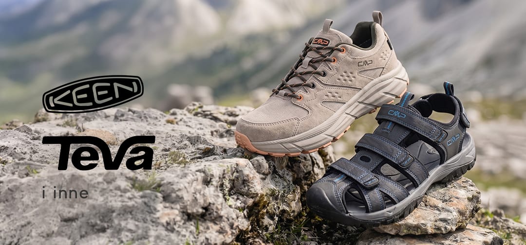 buty trekkingowe i sandały