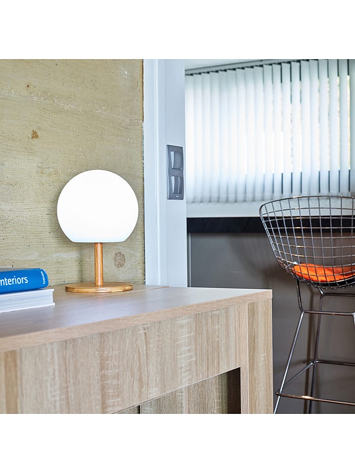 Lampa zewnętrzna LED "Beverly" w kolorze białym - wys. 28 x Ø 13 cm