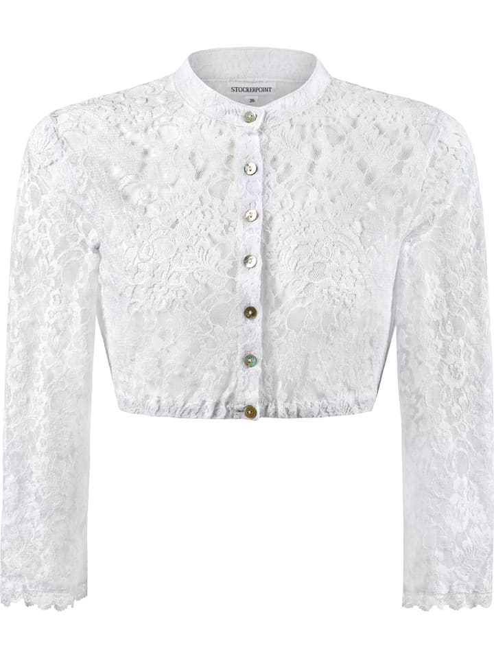 Dirndlbluse in Weiß