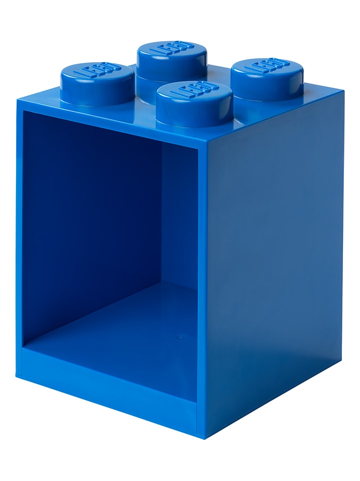 Regał ścienny "4 Knobs" w kolorze niebieskim - 15,9 x 47 x 16,1 cm
