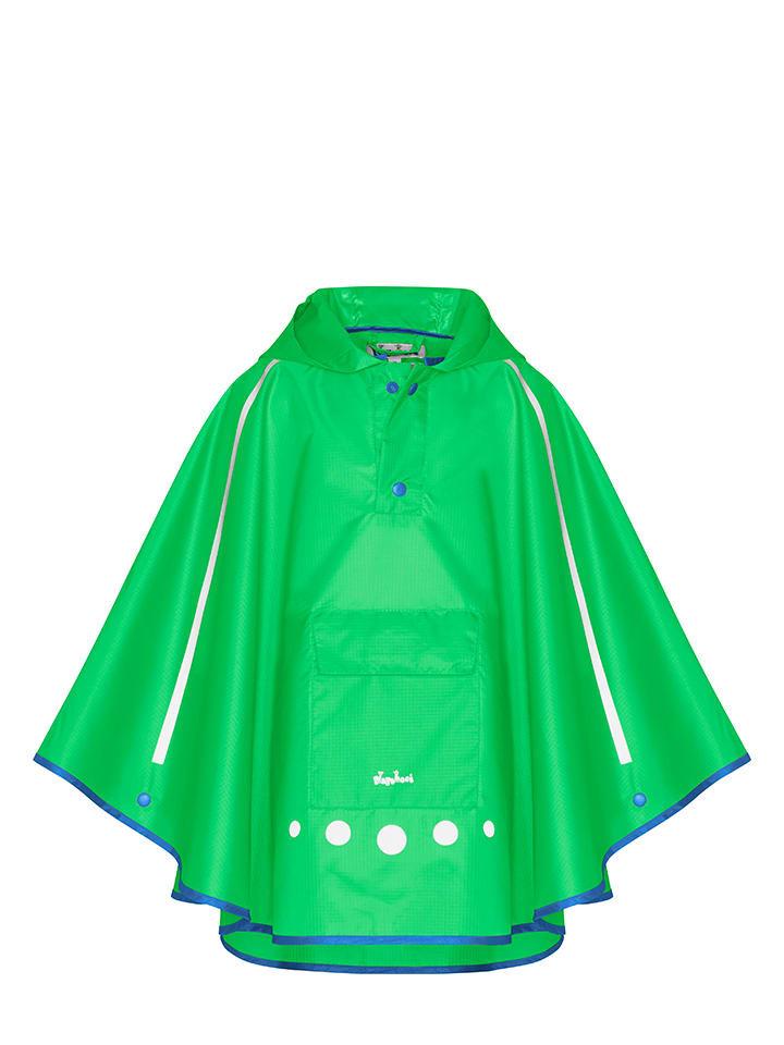 Regenponcho in Neongrün